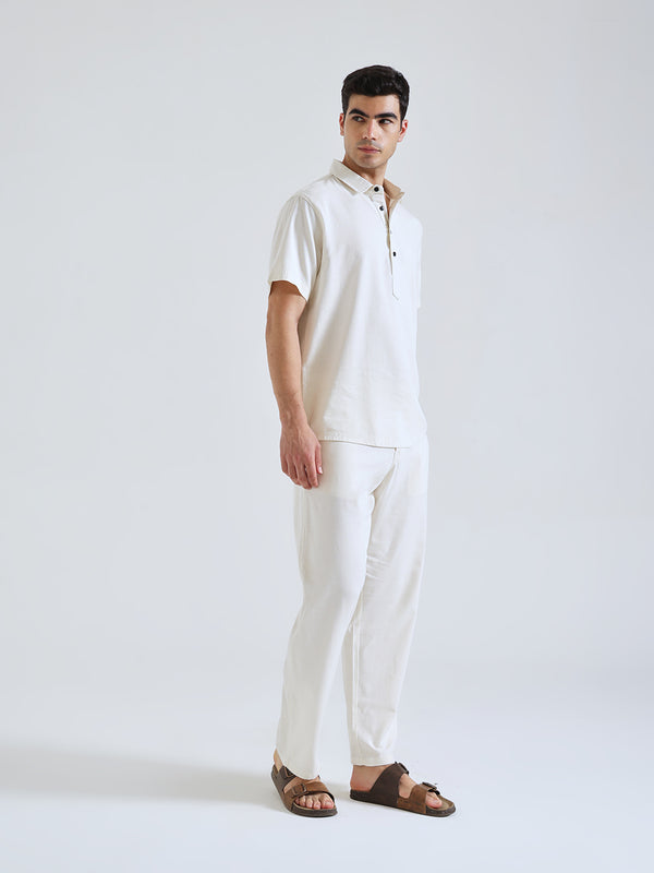 The Easy Linen Co-ord - Soft Ivory