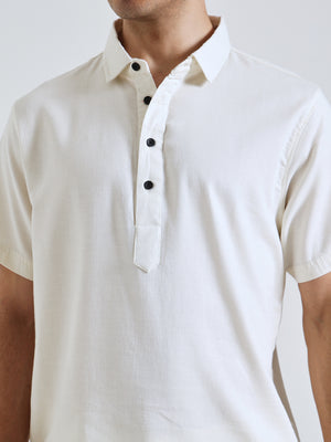 The Easy Linen Co-ord - Soft Ivory
