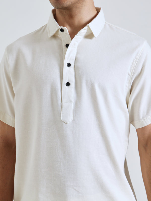The Easy Linen Co-ord - Soft Ivory