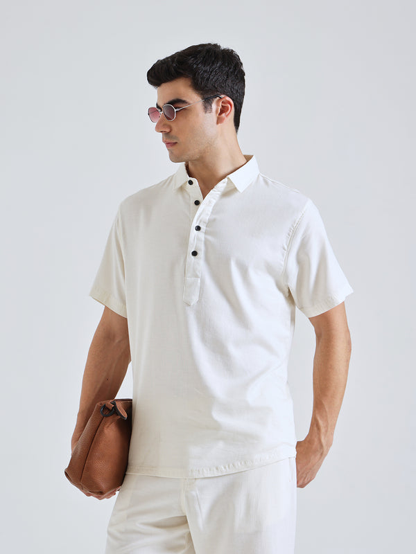 The Easy Linen Co-ord - Soft Ivory