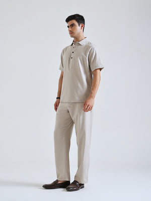 The Easy Linen Co-ord - Warm Stone