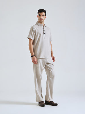 The Easy Linen Co-ord - Warm Stone