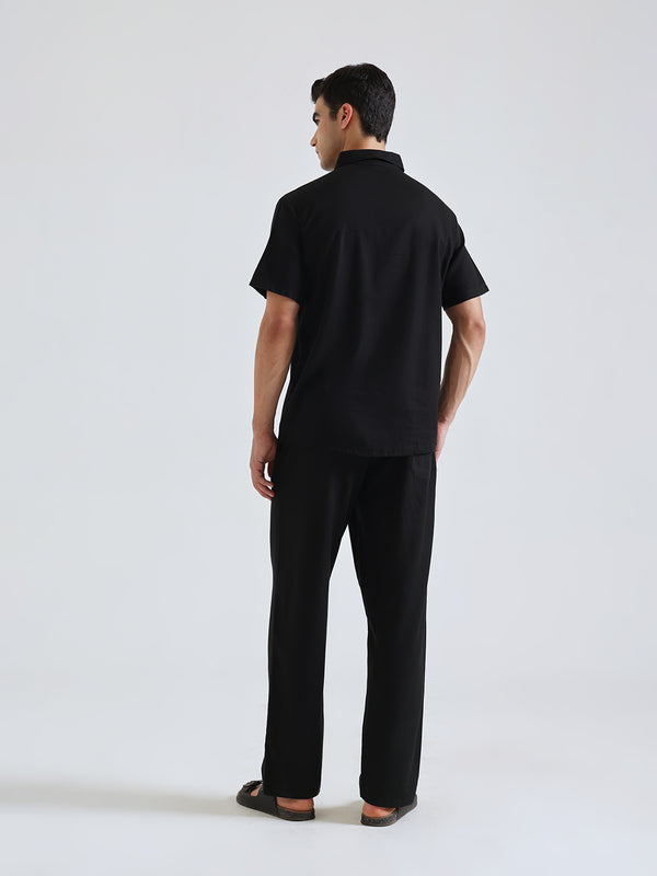 The Easy Linen Co-ord - Carbon Black