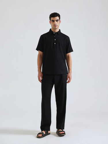 The Easy Linen Co-ord - Carbon Black