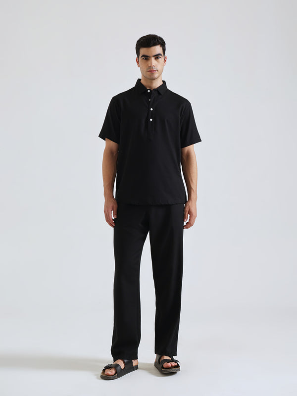 The Easy Linen Co-ord - Carbon Black