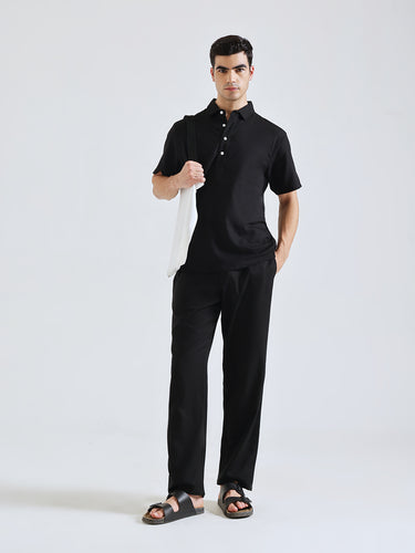 The Easy Linen Co-ord - Carbon Black