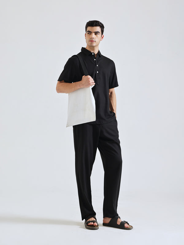 The Easy Linen Co-ord - Carbon Black