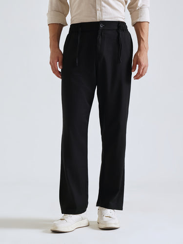 The Easy Linen Trouser - Carbon Black