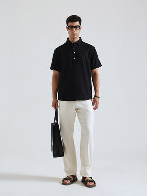 The Easy Linen Shirt - Carbon Black