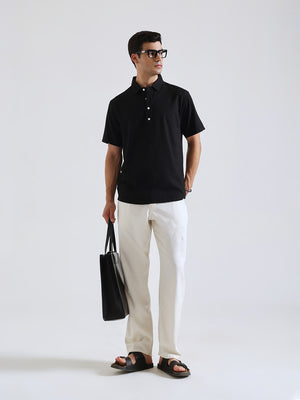 The Easy Linen Shirt - Carbon Black