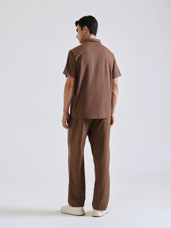 The Easy Linen Co-ord - Cocoa Brown