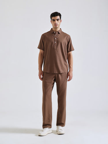The Easy Linen Co-ord - Cocoa Brown