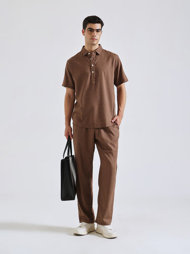 The Easy Linen Co-ord - Cocoa Brown
