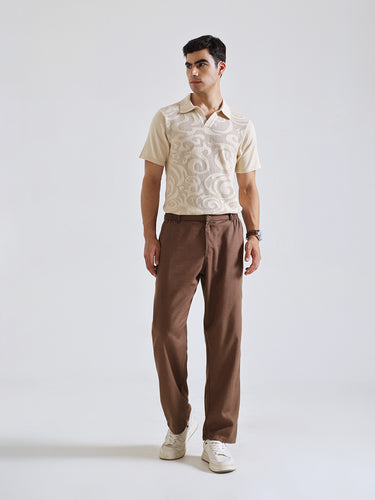 The Easy Linen Trouser - Coco Brown