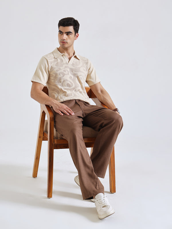 The Easy Linen Trouser - Coco Brown