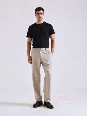 The Easy Linen Trouser - Warm Stone