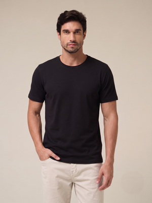 Jet Black Supima Cotton