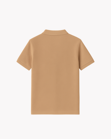 Caramel Brown Polo - Premium Pique
