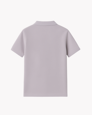 Dusky Lilac Polo - Premium Pique