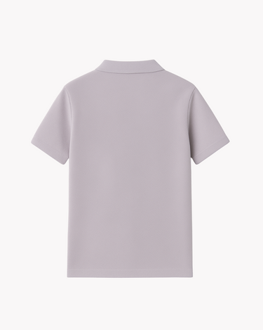 Dusky Lilac Polo - Premium Pique