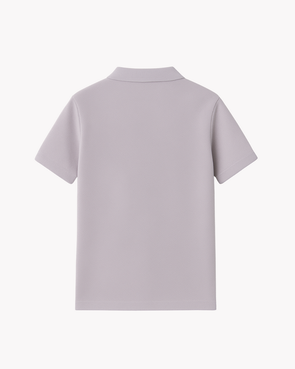 Dusky Lilac Polo - Premium Pique