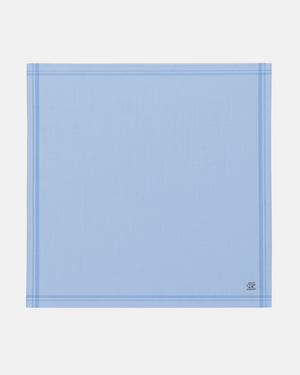 Checkered Cotton Handkercheif - Denim Tone