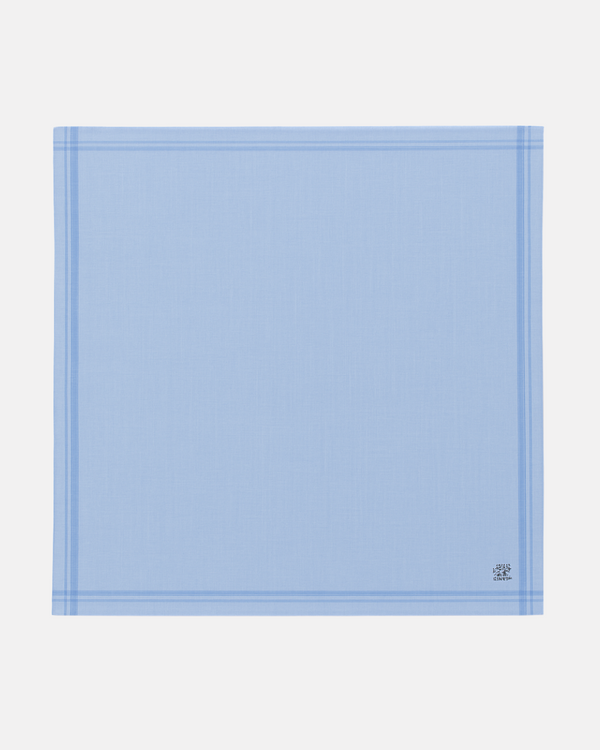 Checkered Cotton Handkercheif - Denim Tone