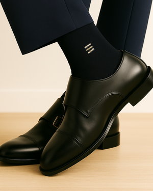 Diagonal Trio Full Length Socks