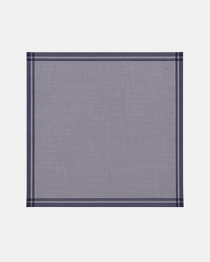 Checkered Cotton Handkercheif - Denim Tone