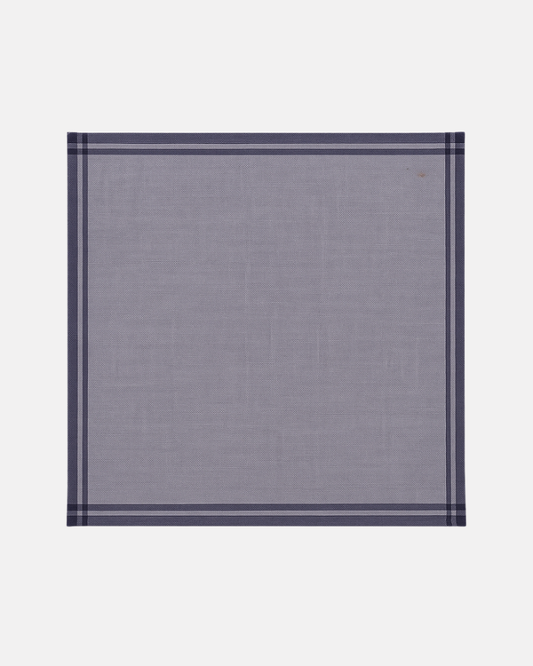Checkered Cotton Handkercheif - Denim Tone