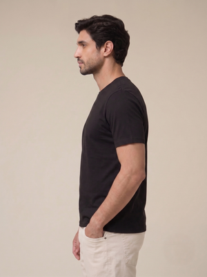 Jet Black Supima Cotton