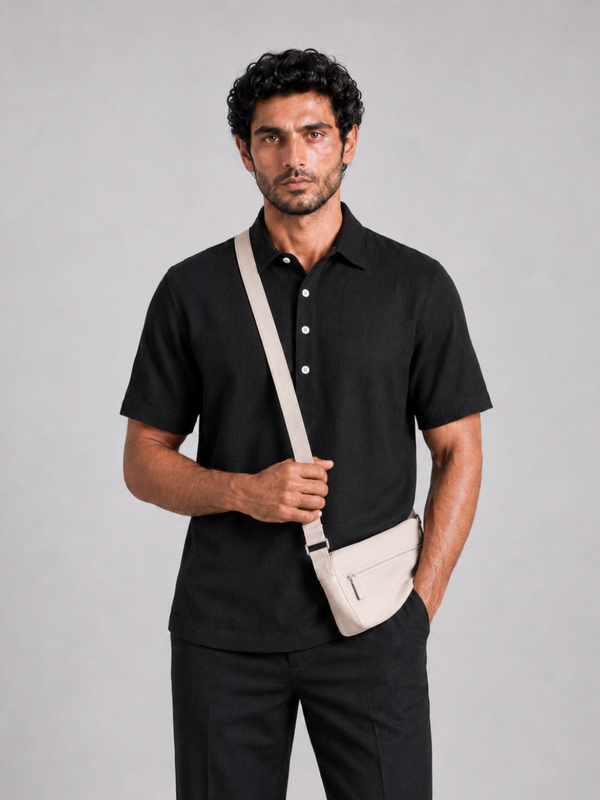 The Easy Linen Co-ord - Carbon Black