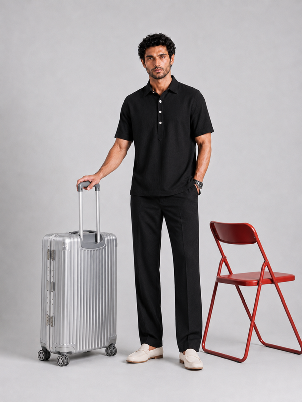 The Easy Linen Co-ord - Carbon Black