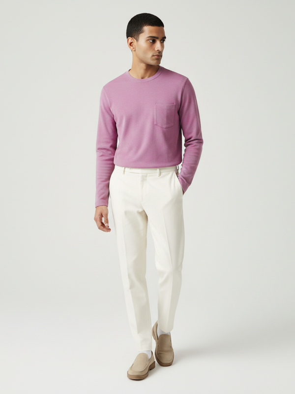 Onion Pink Full Sleeves With Pocket-220 GSM