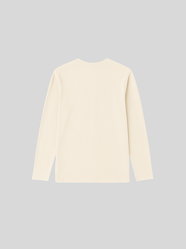 Cream Full Sleeves - Heavy Cotton 240 GSM