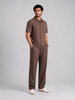 The Easy Linen Co-ord - Cocoa Brown