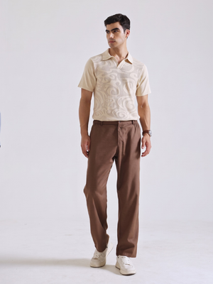 The Easy Linen Trouser - Coco Brown