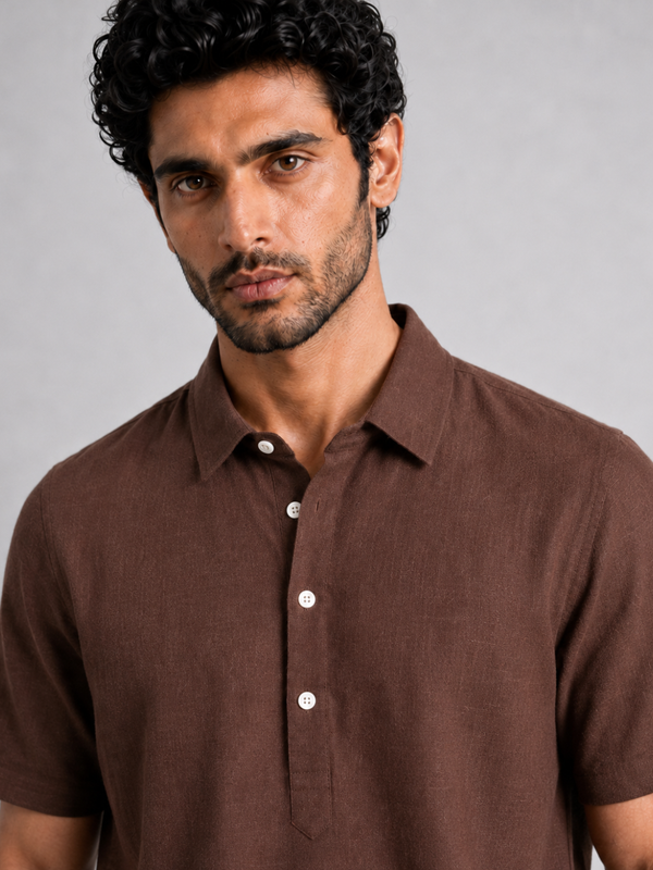 The Easy Linen Co-ord - Cocoa Brown