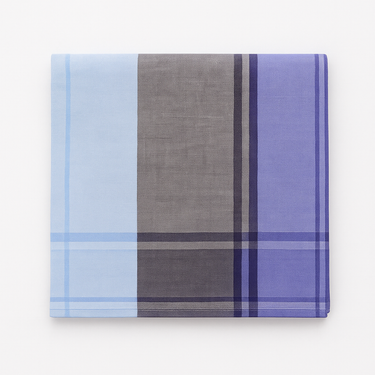 Checkered Cotton Handkercheif - Denim Tone