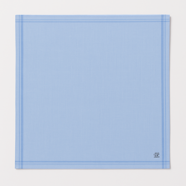 Checkered Cotton Handkercheif - Denim Tone