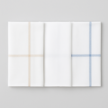 Crossline Cotton Handkerchief - Classic Stripe Set