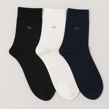 Ribbed Core Mid Calf Socks