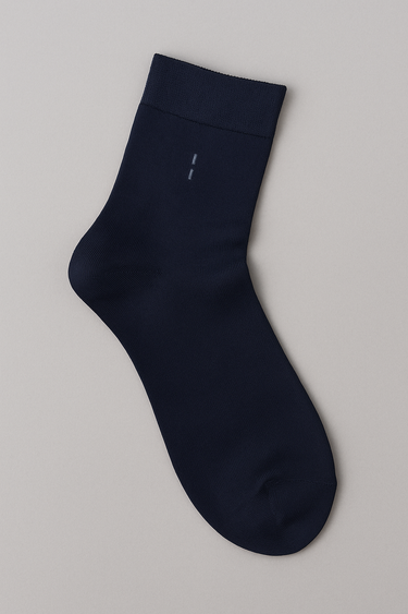 Double Bar Mid Calf Socks